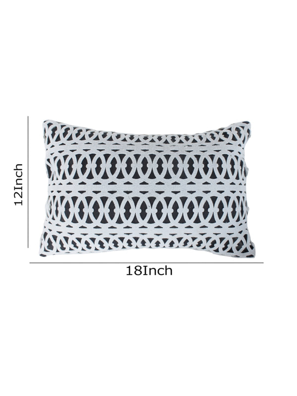 Black & White Set of 3 Polyester (16 x 16) Inch, (12 x 18) Inch Cushion Covers