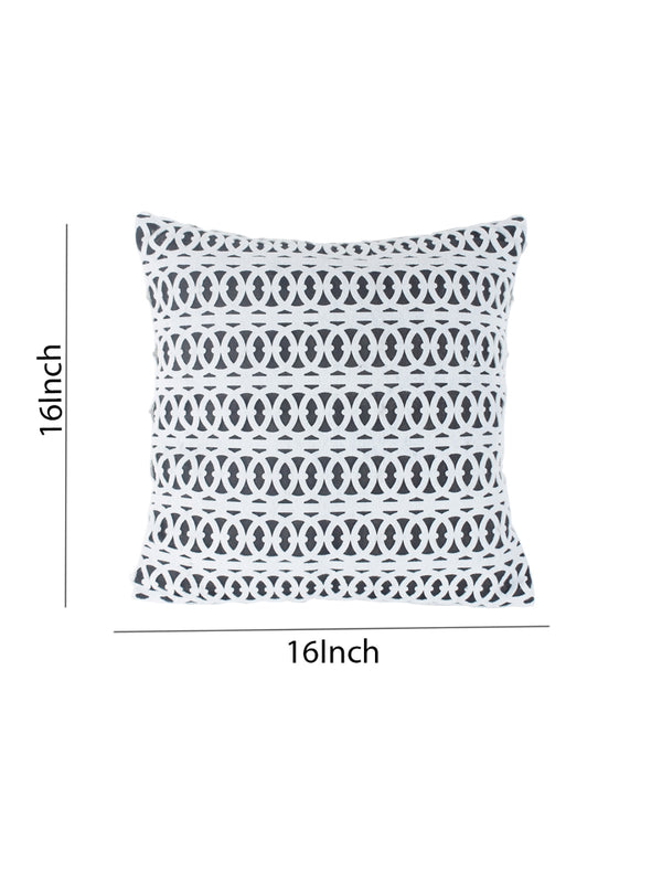 Black & White Set of 3 Polyester (16 x 16) Inch, (12 x 18) Inch Cushion Covers