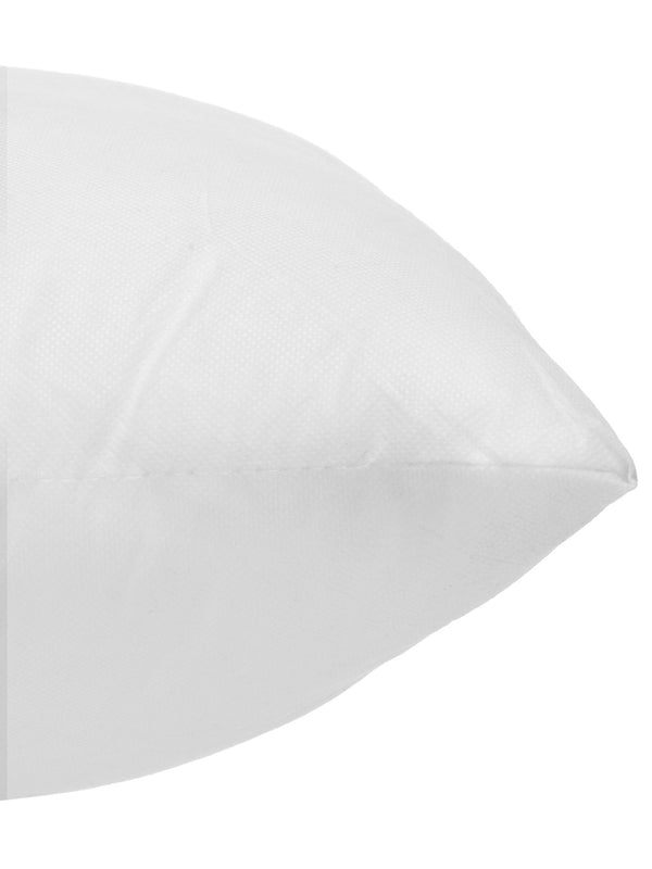 White Set of 5 Microfiber Square Cushion Filler