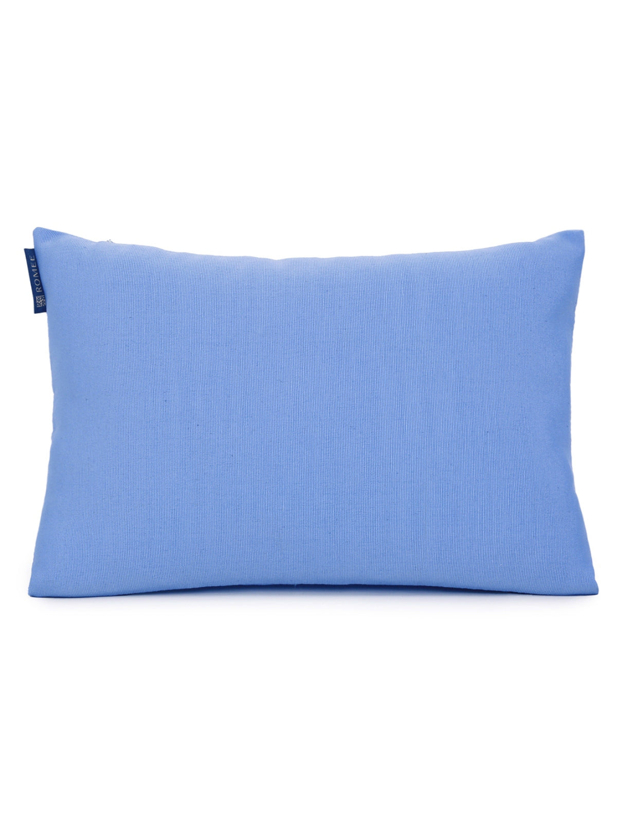 ROMEE Blue Solid Printed Cushion Covers Set of 2
