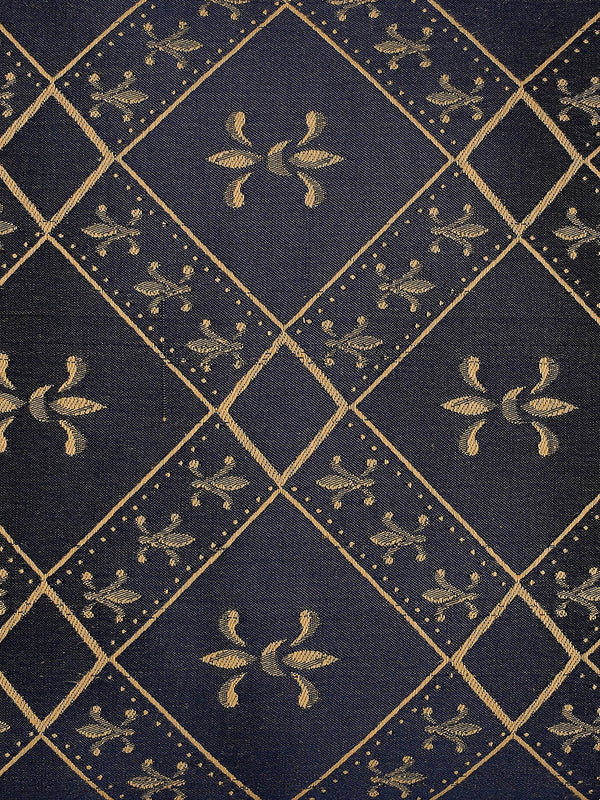 Soft Poly Cotton Ethnic Motifs Printed Cushion Covers 16x16  Set of 5 - Navy Blue