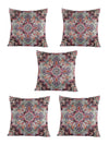Ethnic Motifs Polyester Cushion Cover 16x16 Inch, Set of 5 - Multi