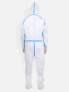 Medical PPE Safety Kit with Protective Hooded Full Body Coverall, Shoe Cover, Face Shield
