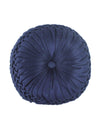 Solid Round Cushion Set of 2, Royal Blue