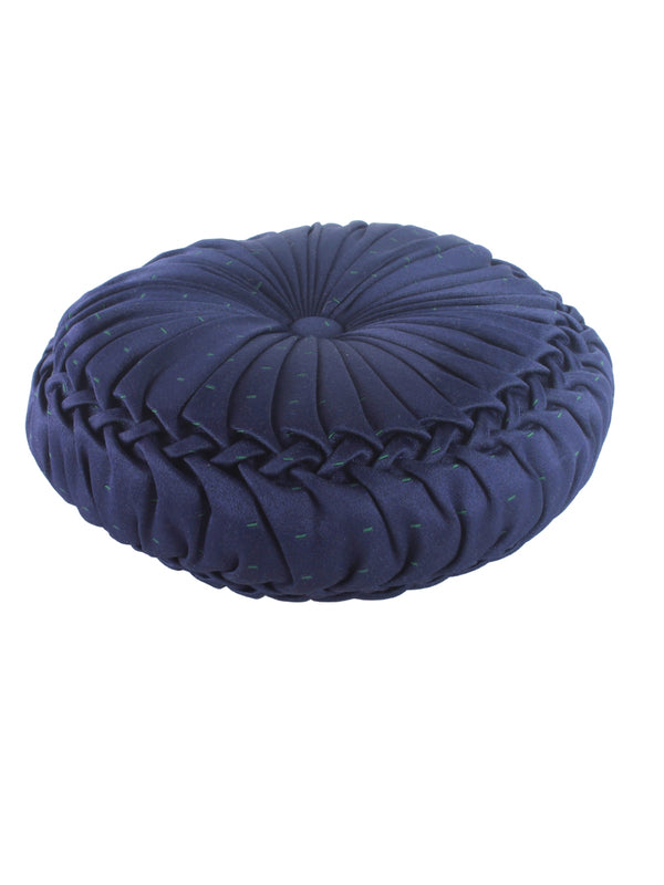 Solid Round Cushion Set of 2, Royal Blue