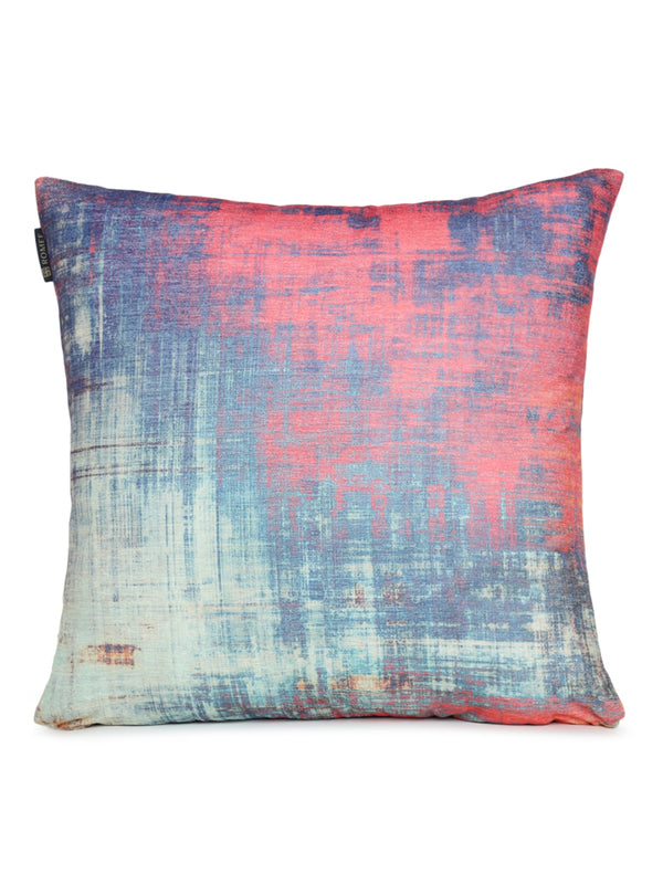Blue and Red Set of 2 Cushion Covers 24x24 Inch