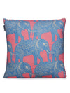 Blue and Dark Pink Set of 2 Cushion Covers 24x24 Inch
