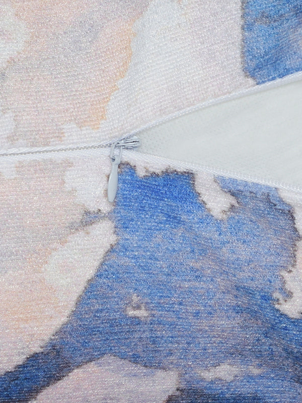 Blue Set of 2 Cushion Covers 24x24 Inch