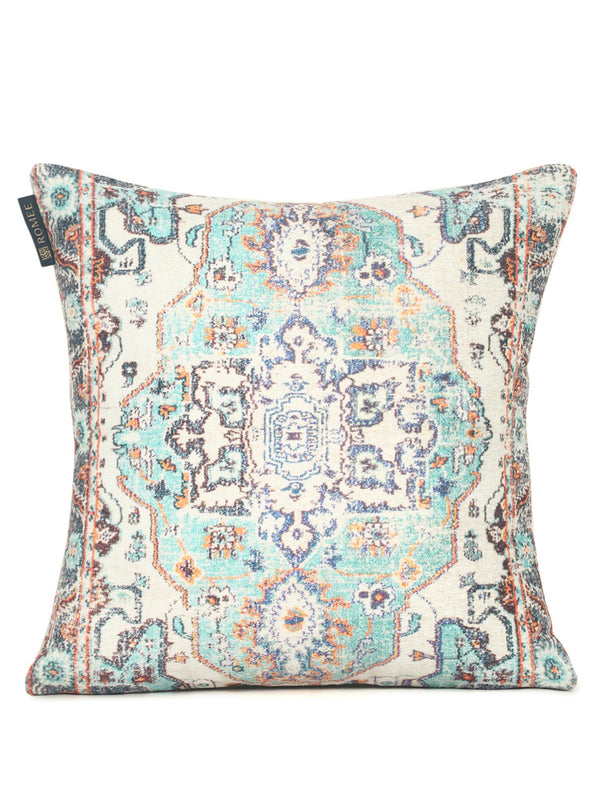 Ethnic Motifs 2 Piece Polyester Cushion Cover Set - 16" x 16", Multicolour