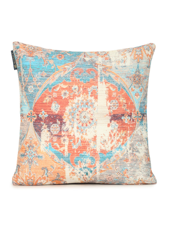 Ethnic Motifs 2 Piece Polyester Cushion Cover Set - 16" x 16", Multicolour