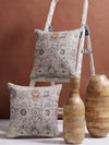 Ethnic Motifs 2 Piece Polyester Cushion Cover Set - 16" x 16", Multicolour