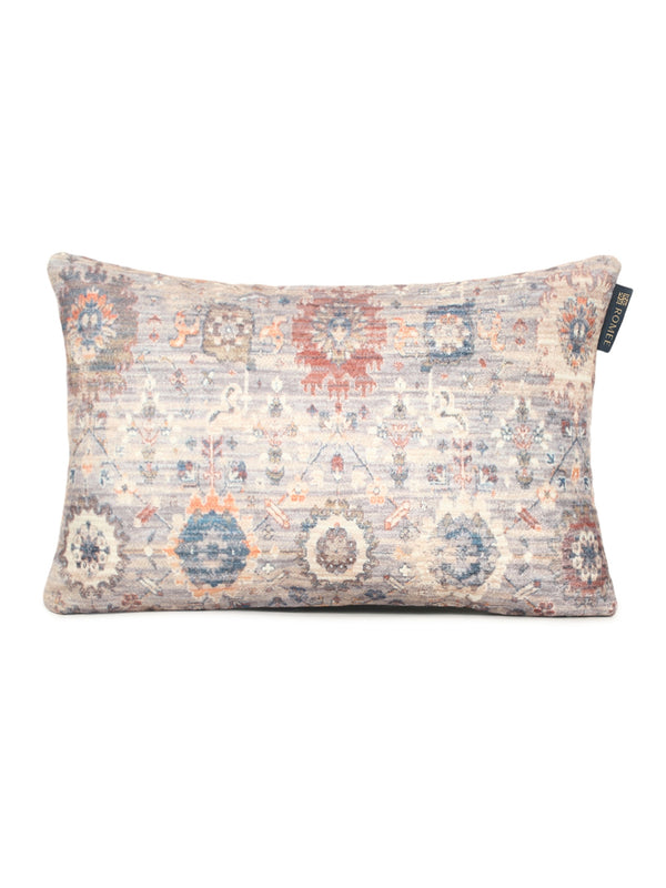 Ethnic Motifs 2 Piece Polyester Cushion Cover Set - 12" x 18", Multicolour