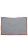 Red geometric Polyester Shaggy Anti-Skid Doormat