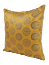 Gold Set of 5 Polyester 16 Inch x 16 Inch Cushion Covers