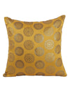 Gold Set of 5 Polyester 16 Inch x 16 Inch Cushion Covers