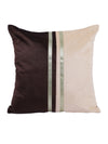 Brown & Beige Set of 5 Polyester 16 Inch x 16 Inch Cushion Covers