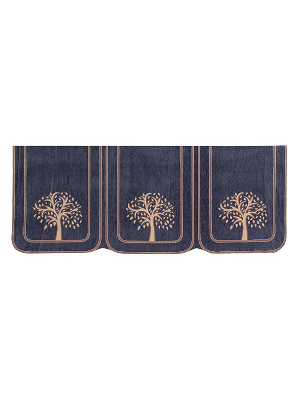 Romee 6-pieces blue tree patterned 5-seater sofa covers sofacpl53