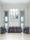 Romee 6-pieces blue tree patterned 5-seater sofa covers sofacpl53