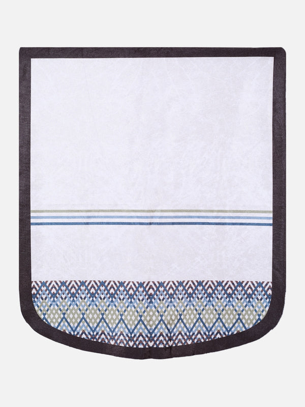 6-Pieces Off White Woven Design 5-Seater Sofa Covers