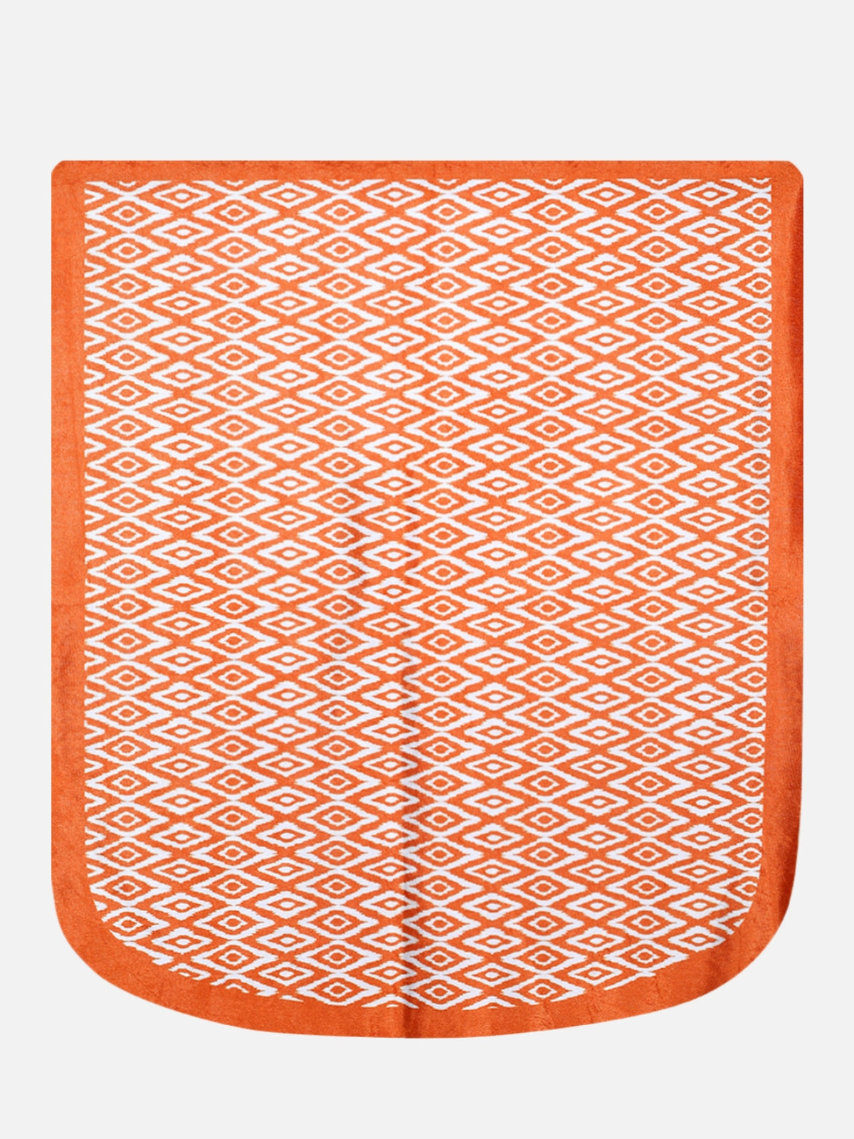 6-Pieces Orange Woven Design 5-Seater Sofa Covers