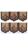 Bronw & Beige Set of 6 Sofa Covers