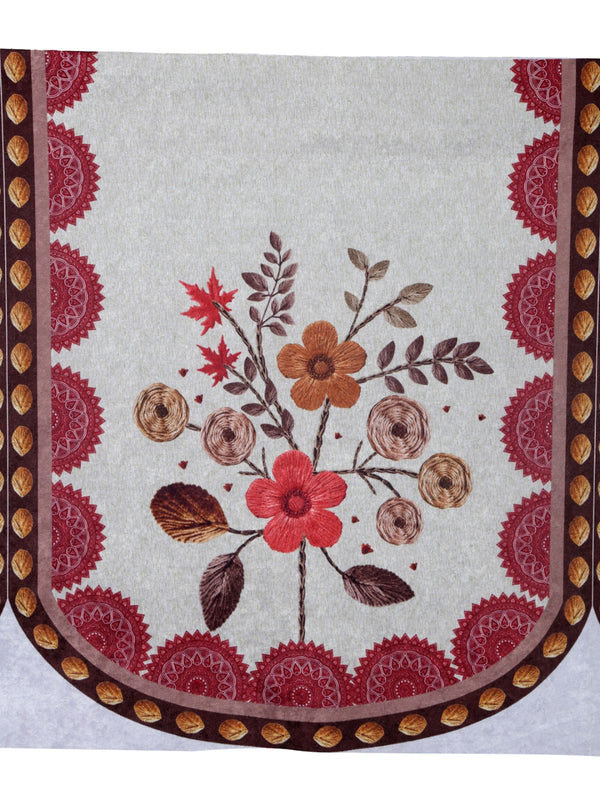 Romee 6-pieces pink & beige floral patterned 5-seater sofa covers slpss20_new