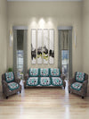 Turquoise & Silver Set of 6 Sofa Covers