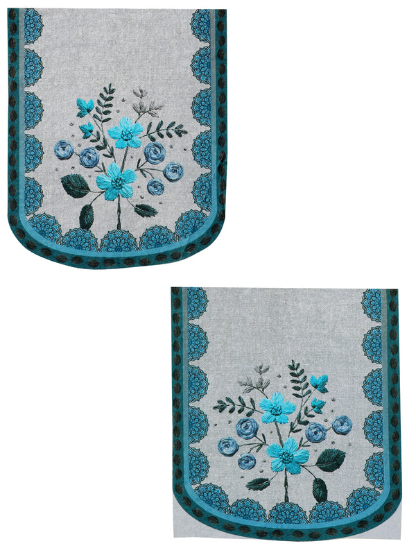 Turquoise & Silver Set of 6 Sofa Covers