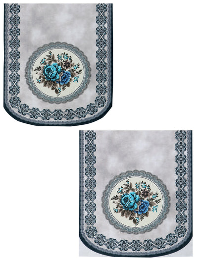 Silver & Turquoise Set of 6 Sofa Covers