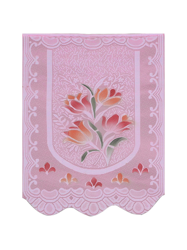 Romee 6-pieces pink floral patterned 5-seater sofa covers slpss73