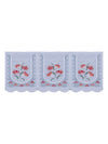 Romee 6-pieces blue & white floral patterned 5-seater sofa covers slpss75