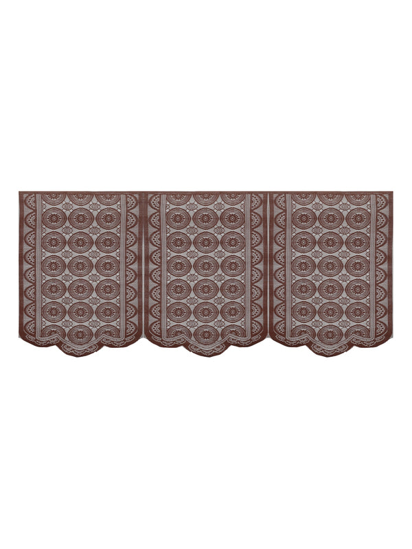 Romee 6-pieces coffee brown floral patterned 5-seater sofa covers slpss76