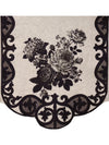 Romee 6-pieces beige & black floral patterned 5-seater sofa covers slpss84