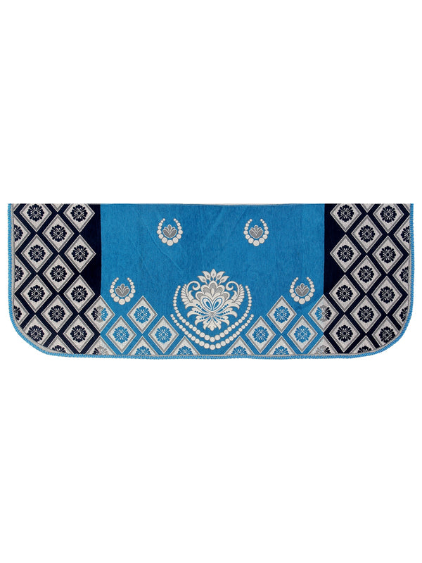 Turquoise Damask Patterned 5 Seater Sofa Cover Set