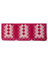 Check Design Sofa Cover 5 Seater, (6 Pieces) - Pink