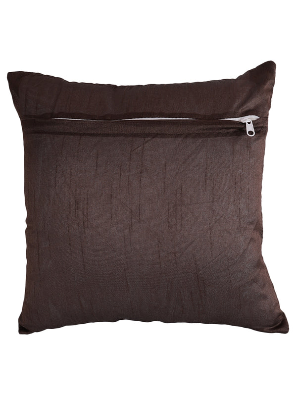 Coffee Brown Set of 5 Polyester 16 Inch x 16 Inch Cushion Covers