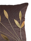 Coffee Brown Set of 5 Polyester 16 Inch x 16 Inch Cushion Covers