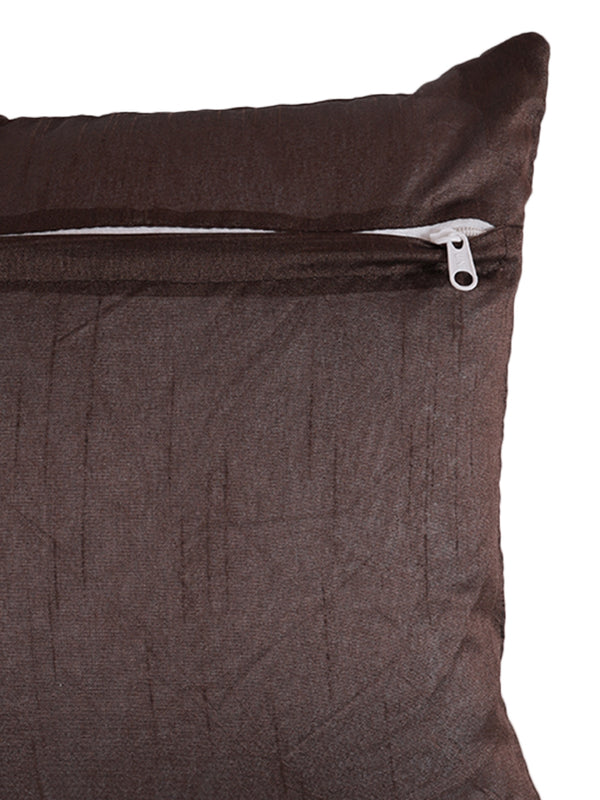 Coffee Brown Set of 5 Polyester 16 Inch x 16 Inch Cushion Covers