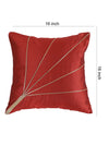 Maroon Set of 5 Polyester 16 Inch x 16 Inch Cushion Covers