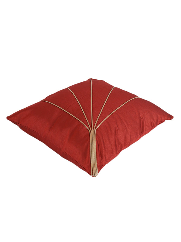 Maroon Set of 5 Polyester 16 Inch x 16 Inch Cushion Covers