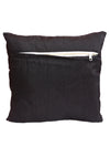 Black Set of 5 Polyester 16 Inch x 16 Inch Cushion Covers