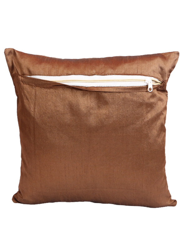 Brown & Beige Set of 5 Cushion Covers