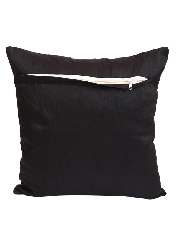 Black & White Set of 5 Polyester 16 Inch x 16 Inch Cushion Covers