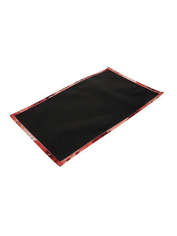 Maroon & Cream Floral Printed Placemat/Table Mat Pack of 6