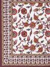 Floral Printed 9 Dining Table Cover 6 Seater With Napkin