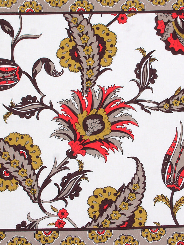 Floral Printed 9 Dining Table Cover 6 Seater With Napkin