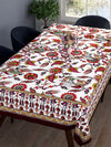 Floral Printed 9 Dining Table Cover 6 Seater With Napkin