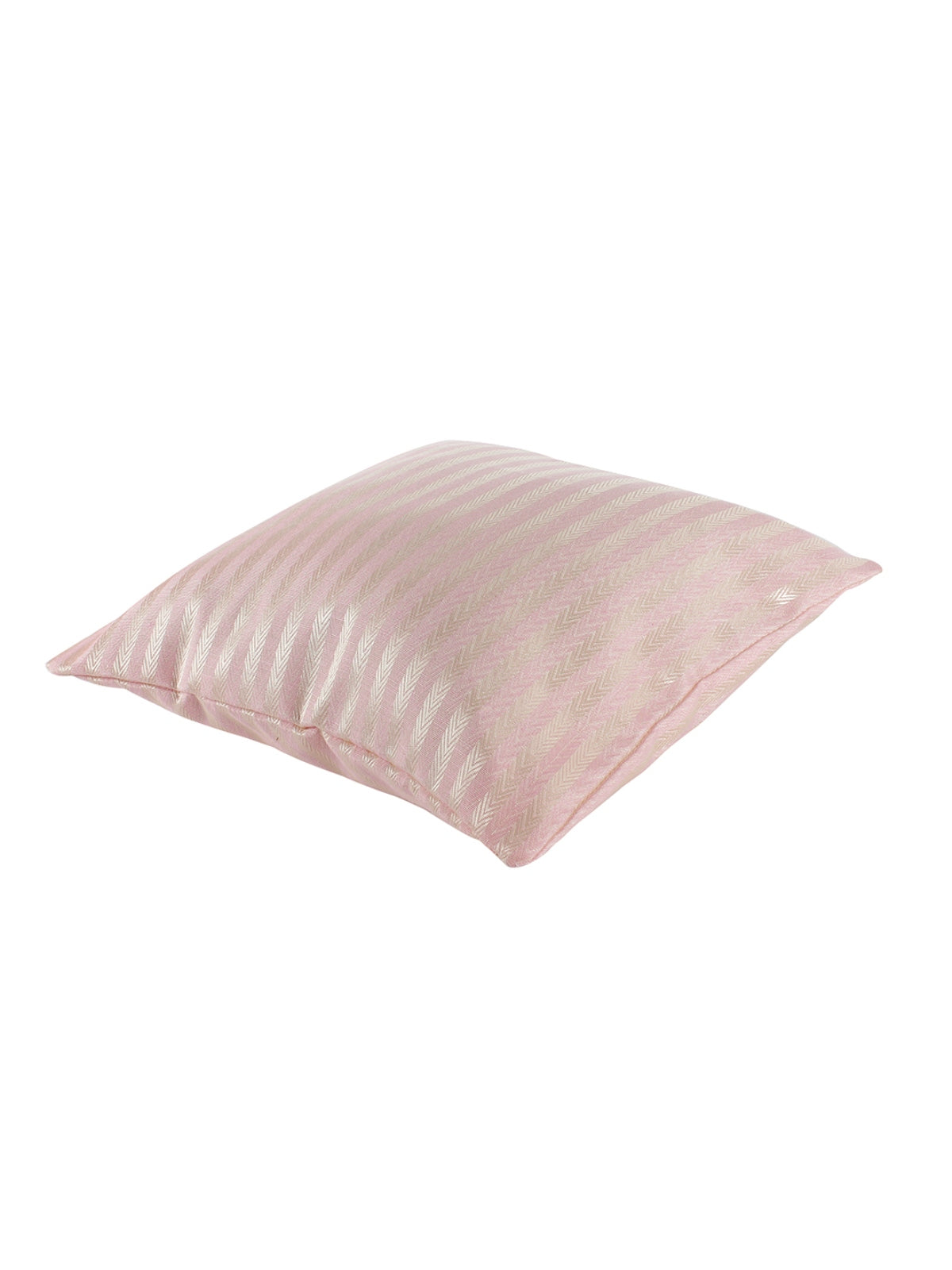 ROMEE Pink Striped Printed Cushion Covers Set of 5