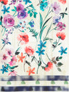 Green & Cream Polyester Table Runner