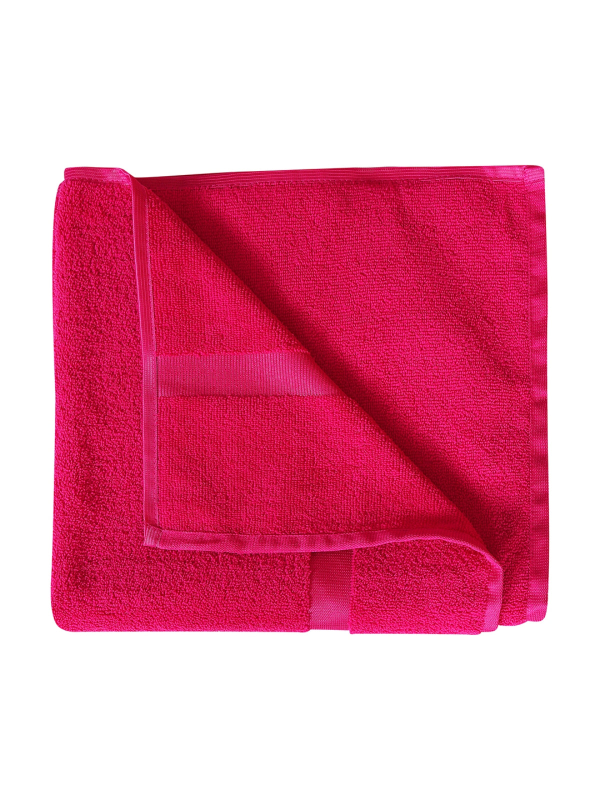 Pink Solid Patterned Microfiber Towel